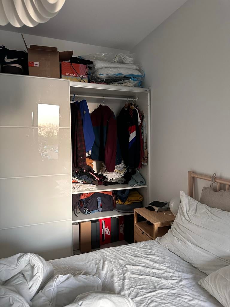 Ikea PAX kledingkast met schuifdeuren, Ophalen, Overige materialen, Gebruikt, 100 tot 150 cm
