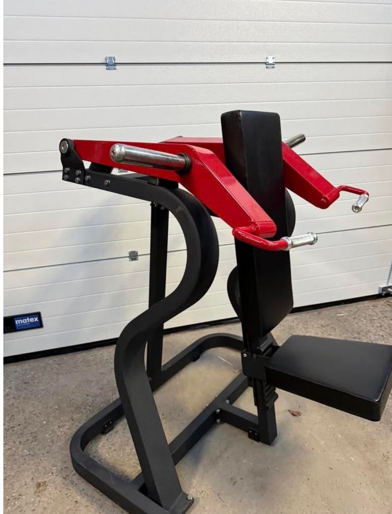 Plate loaded shoulderpress / schulterpresse 50 mm, Sport en Fitness, Fitnessmaterialen, Ophalen, Benen, Gebruikt, -