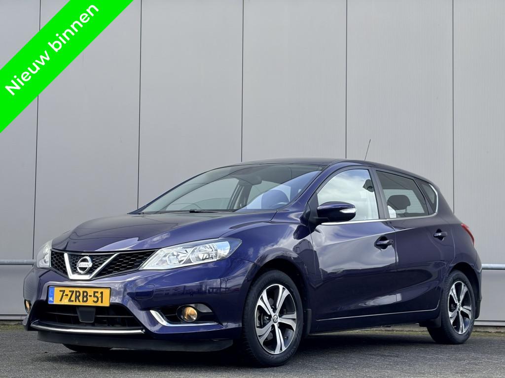 Nissan Pulsar 1.2 - automaat - nap! - airco - cruise - trekh, Euro 5, Gebruikt, 4 cilinders, Blauw