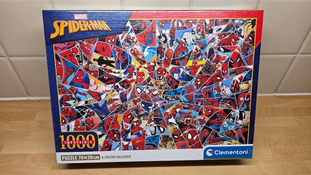 Puzzel Marvel spiderman impossible NIEUW in de verpakking, Ophalen of Verzenden, 500 t/m 1500 stukjes, Nieuw, Legpuzzel