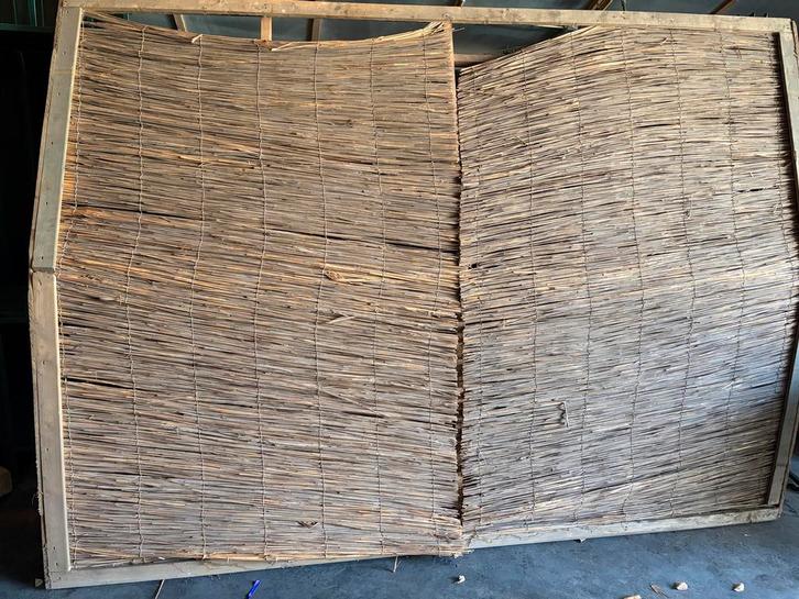 Groot decoratief rieten paneel - 222x304 cm, Tuin en Terras, Tuinschermen, Gebruikt, Overige materialen, 200 cm of meer, Ophalen