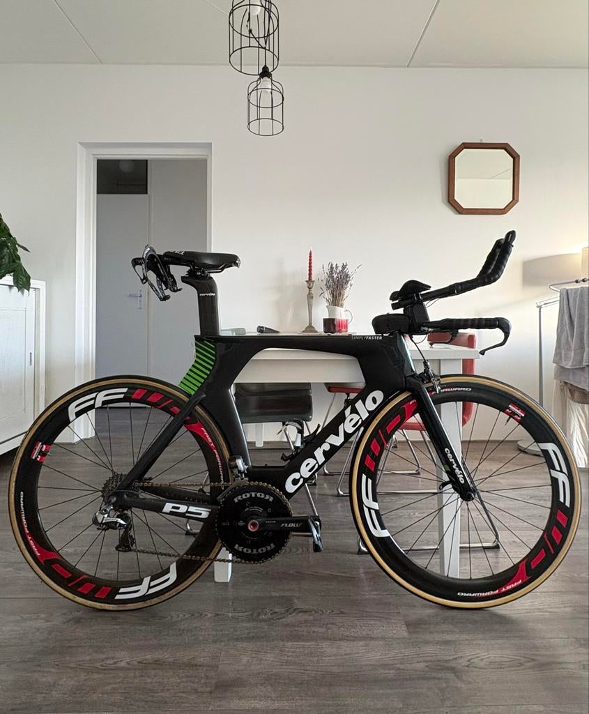 Cervélo P5 Tijdritfiets - Carbon, Topstaat, Overige merken, 28 inch, Carbon, Heren