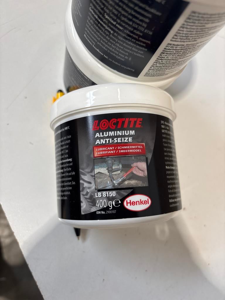 7 potten Loctite Aluminium Anti-Seize LB 8150, 400g, Doe-het-zelf en Verbouw, IJzerwaren en Bevestigingsmiddelen, Ophalen of Verzenden