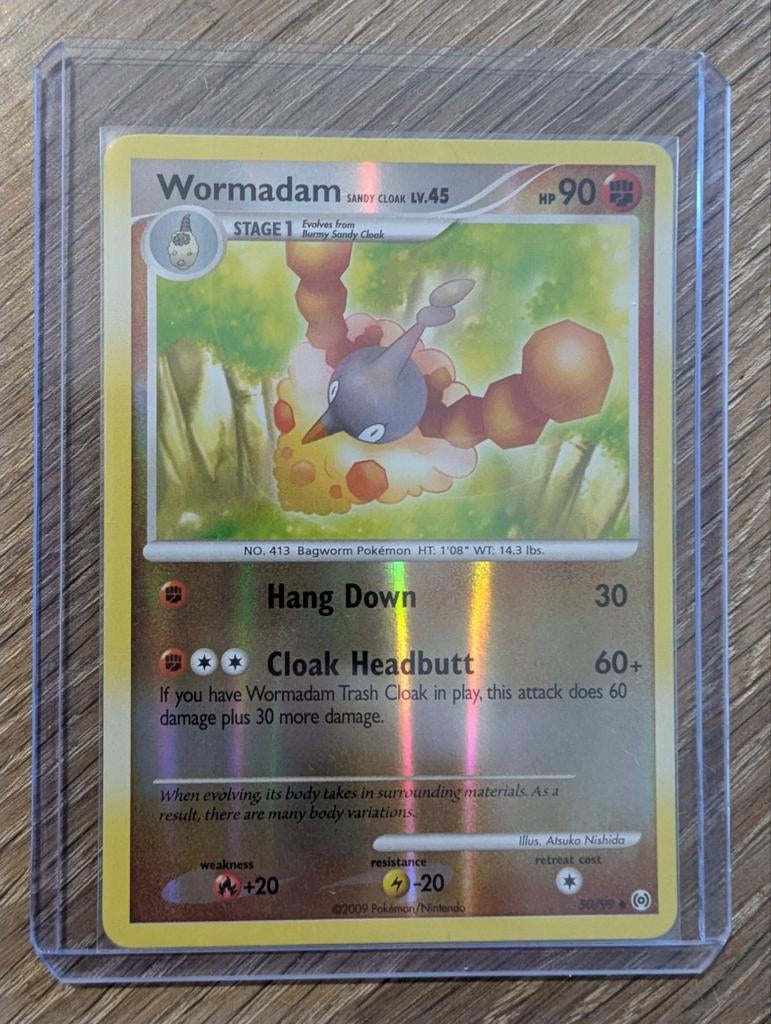 Wormadam uit Platinum Arceus 50/99 Reversed Foil, Ophalen of Verzenden, Zo goed als nieuw, Losse kaart, Foil