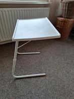 Inklapbaar bijzettafeltje, Huis en Inrichting, Tafels | Bijzettafels, Ophalen, Rond, Minder dan 55 cm, 60 cm of meer