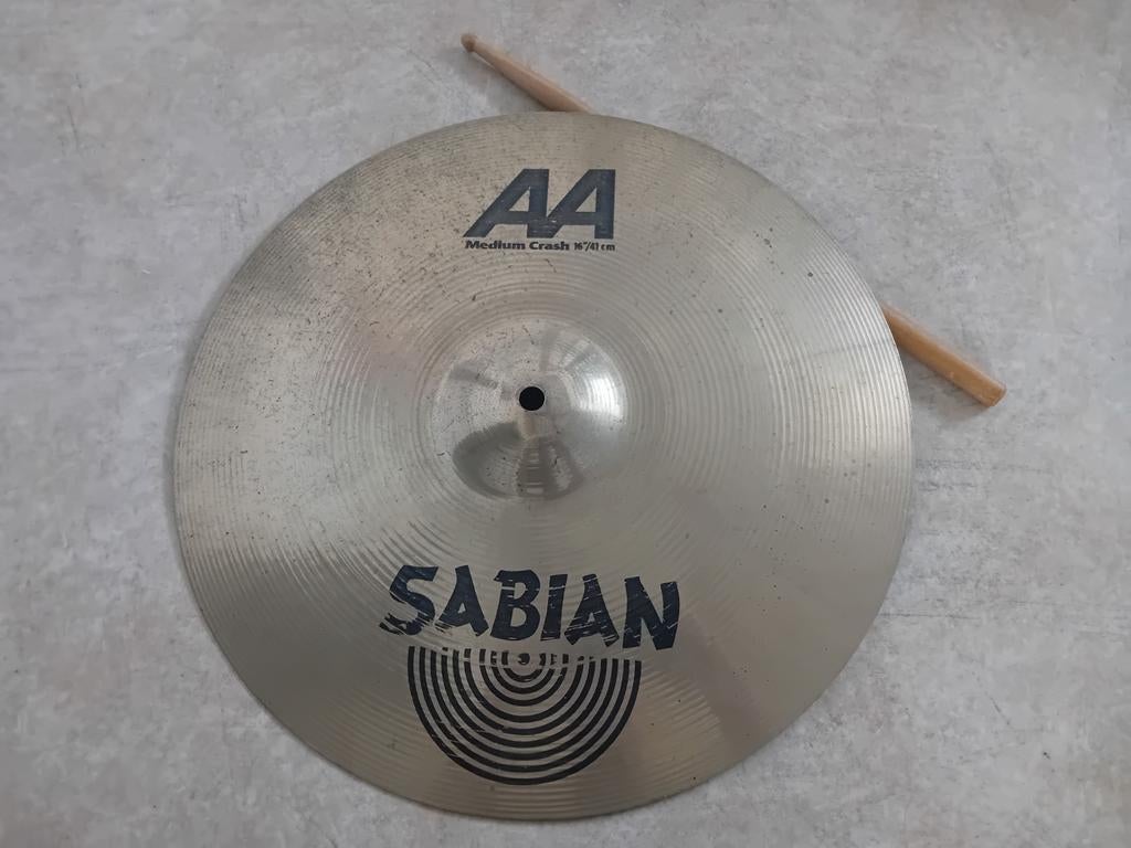 SABIAN AA Medium crash 16"/41 cm., Ophalen of Verzenden, Gebruikt, Drums of Percussie