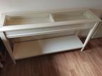 Te koop sidetable, Ophalen of Verzenden, 25 tot 50 cm, Rechthoekig, 100 tot 150 cm