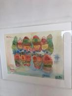 Aquarel schilderij tanden Walther Tielemans 1991, Ophalen of Verzenden