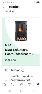 MOA Elektrische Sfeerhaard - Vrijstaand - Zwart, Ophalen