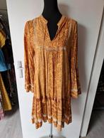 Ibiza Boho Jurk M/L - Beige Bruin Gouden Bohemian Zomerjurk, Ophalen of Verzenden, Gedragen, Maat 38/40 (M), Beige