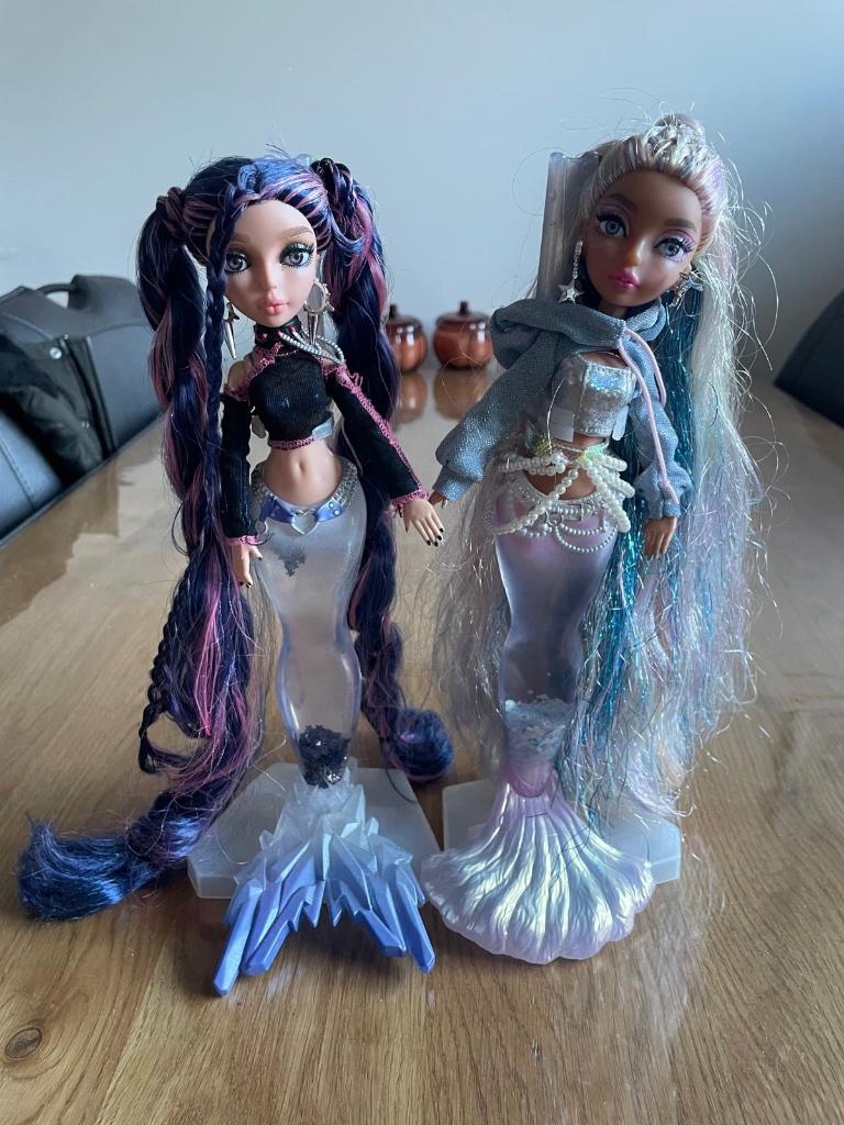 Mermaidz 2 poppen met accessoires, Kinderen en Baby's, Speelgoed | Poppen, Ophalen of Verzenden, Gebruikt, Overige typen