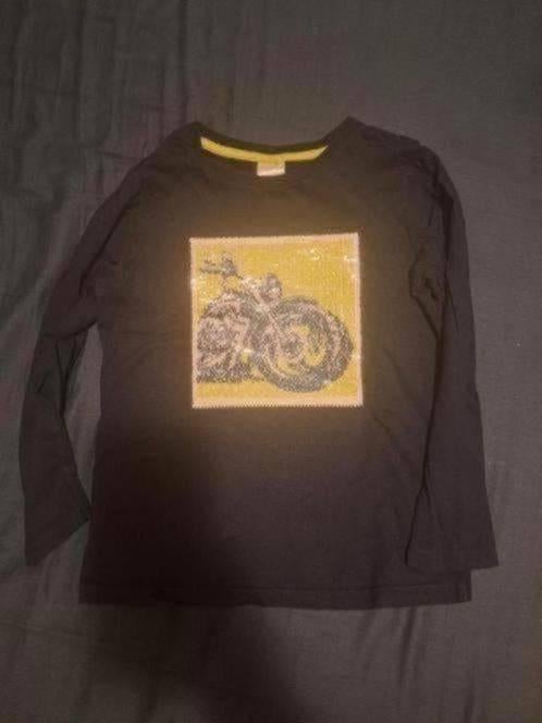 Longsleeve met omkeerbare pailletten maat 116, Ophalen of Verzenden, Zo goed als nieuw, Jongen, Shirt of Longsleeve