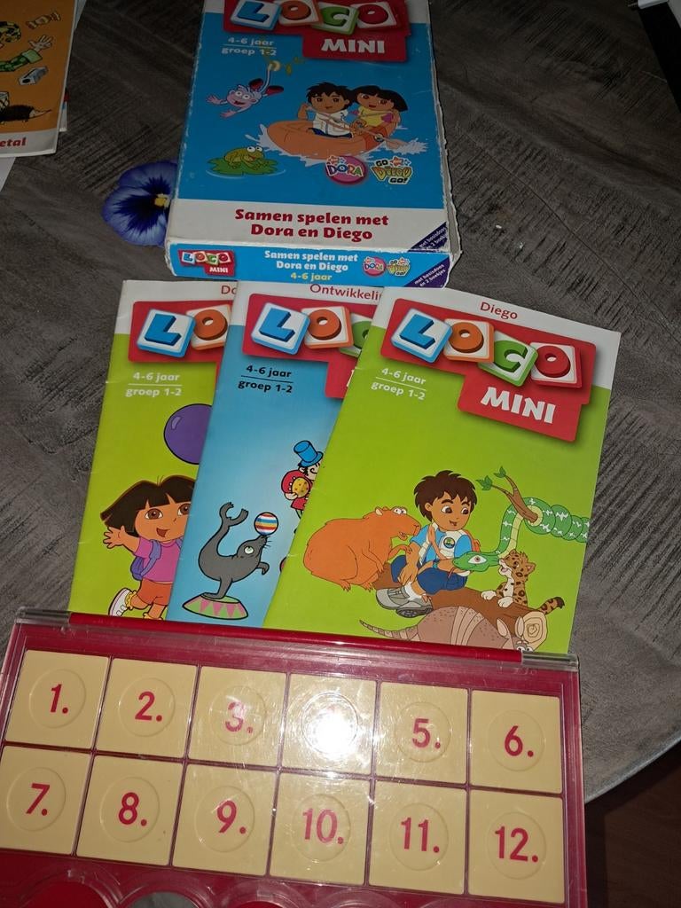 Mini logo Dora en Diego, Ophalen of Verzenden
