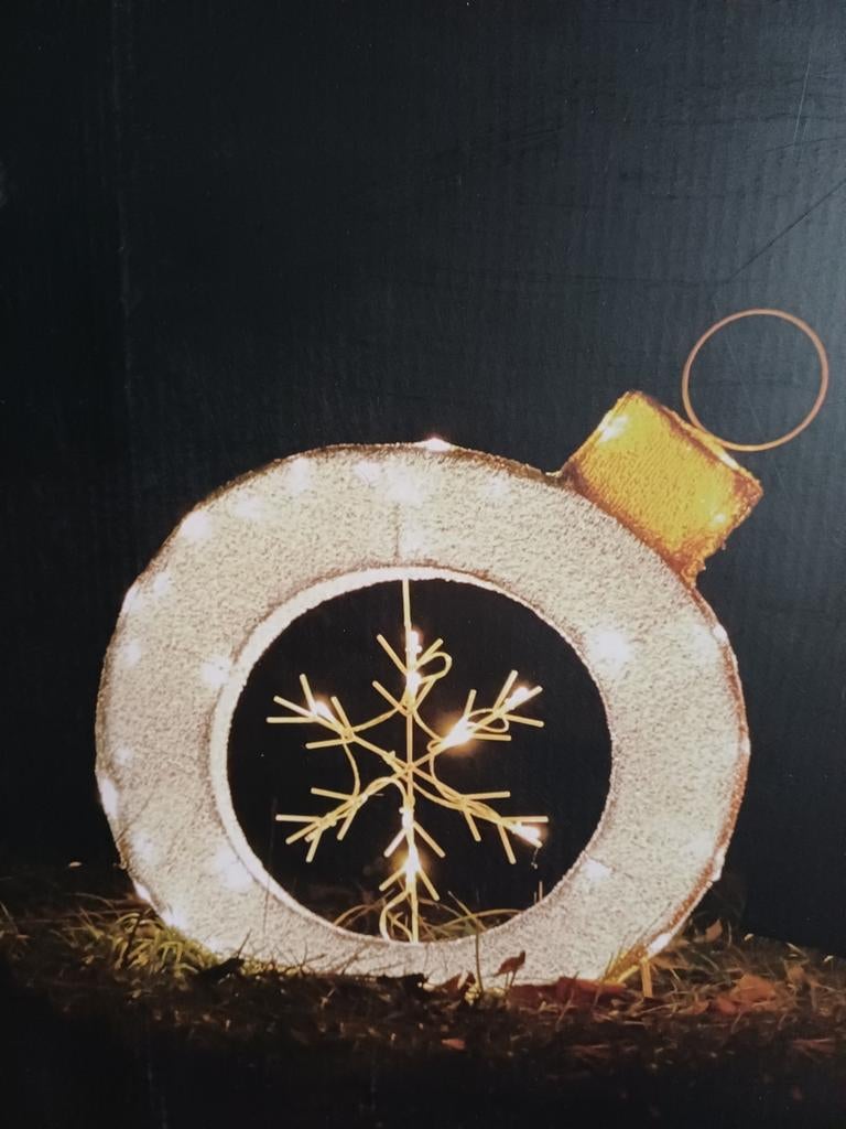 Twee kerstbal verlichting doorsnee 50 cm NIEUW in doos, Ophalen, Nieuw