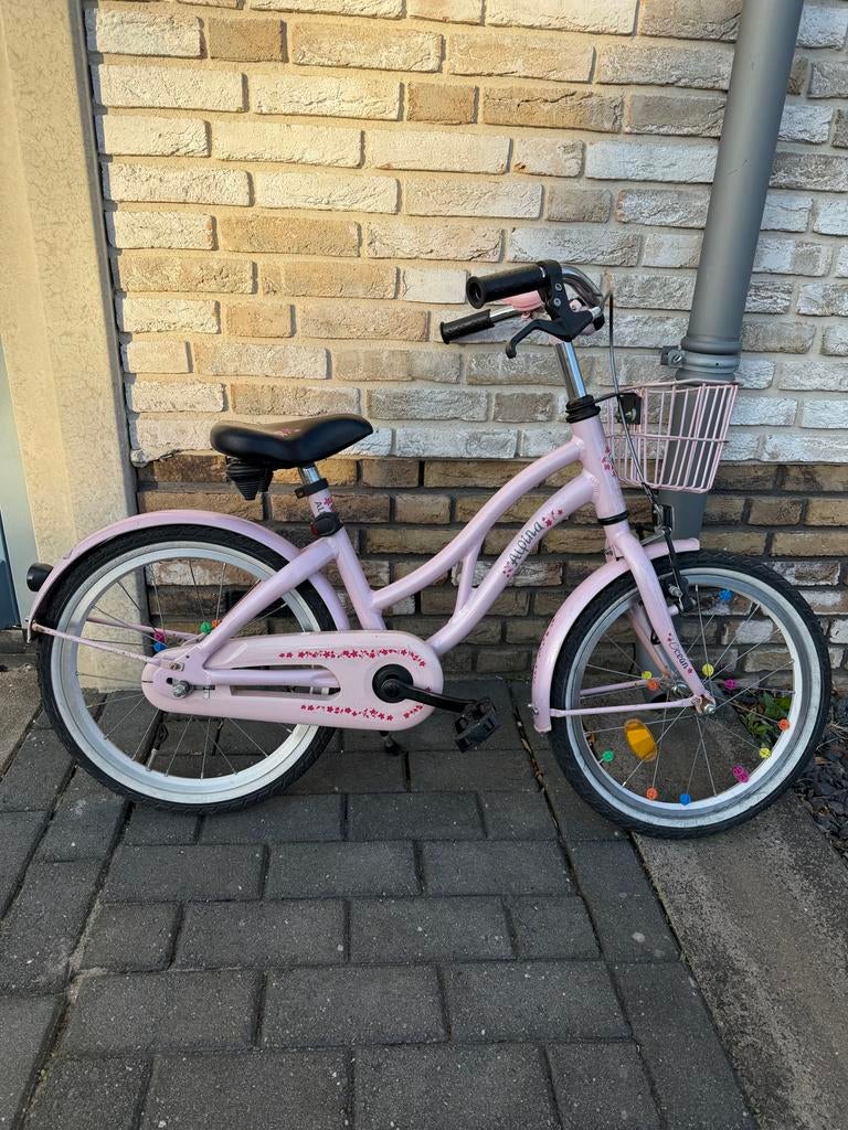 Alpina Ocean 18 inch kinderfiets - Licht roze, Fietsen en Brommers, Fietsen | Kinderfietsjes, Ophalen, Gebruikt, 16 tot 20 inch