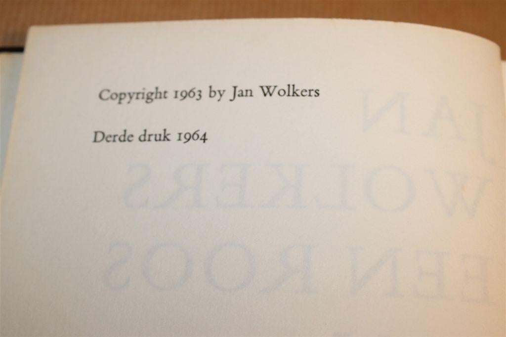 Een Roos van Vlees — Jan Wolkers [3e druk 1964], Ophalen of Verzenden, Gelezen