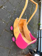 Houten poppenwagen met roze accenten, Ophalen, Gebruikt, Overige typen