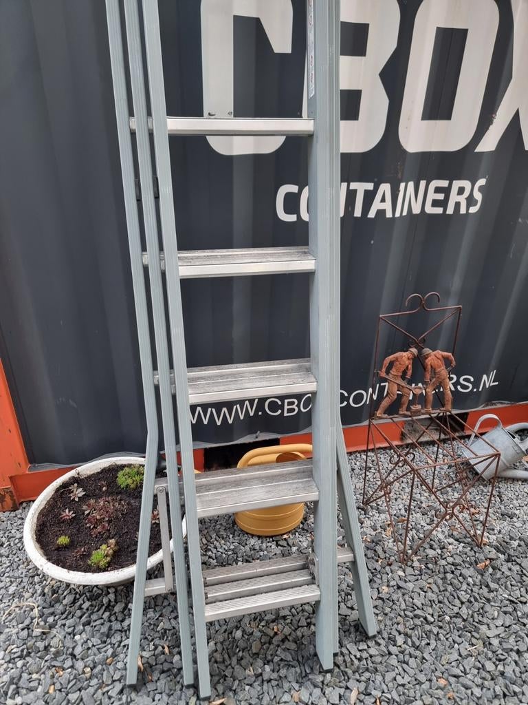 Dirks punt ladder 3 x 6, Ophalen, Zo goed als nieuw, 4 meter of meer