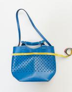 Tas leer blauw, Sieraden, Tassen en Uiterlijk, Tassen | Damestassen, Ophalen, Zo goed als nieuw, Blauw, Handtas