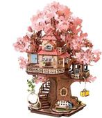 Robotime Sakura Tree House TGS04, Groter dan 1:32, Nieuw, Ophalen of Verzenden, Robotime