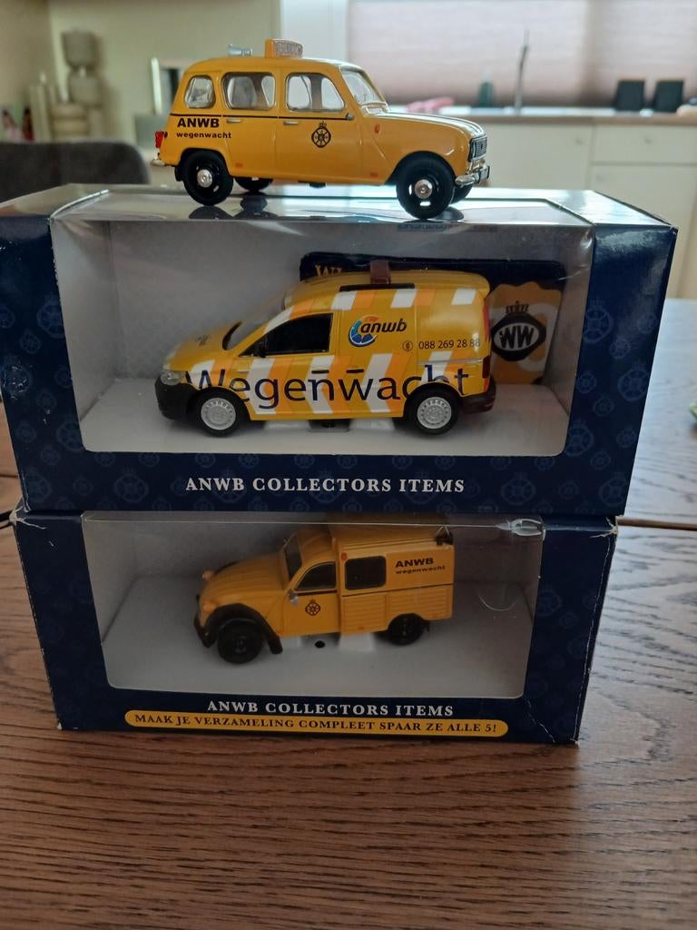 3x anwb, Hobby en Vrije tijd, Modelauto's | 1:43, Ophalen of Verzenden, Gebruikt, Auto