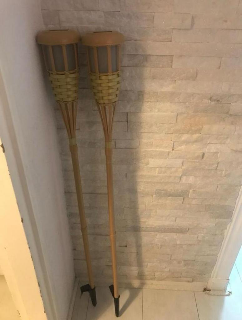 Solar tuin lampen twee stuks, Zonne-energie, Kunststof, Minder dan 50 watt, Ophalen of Verzenden