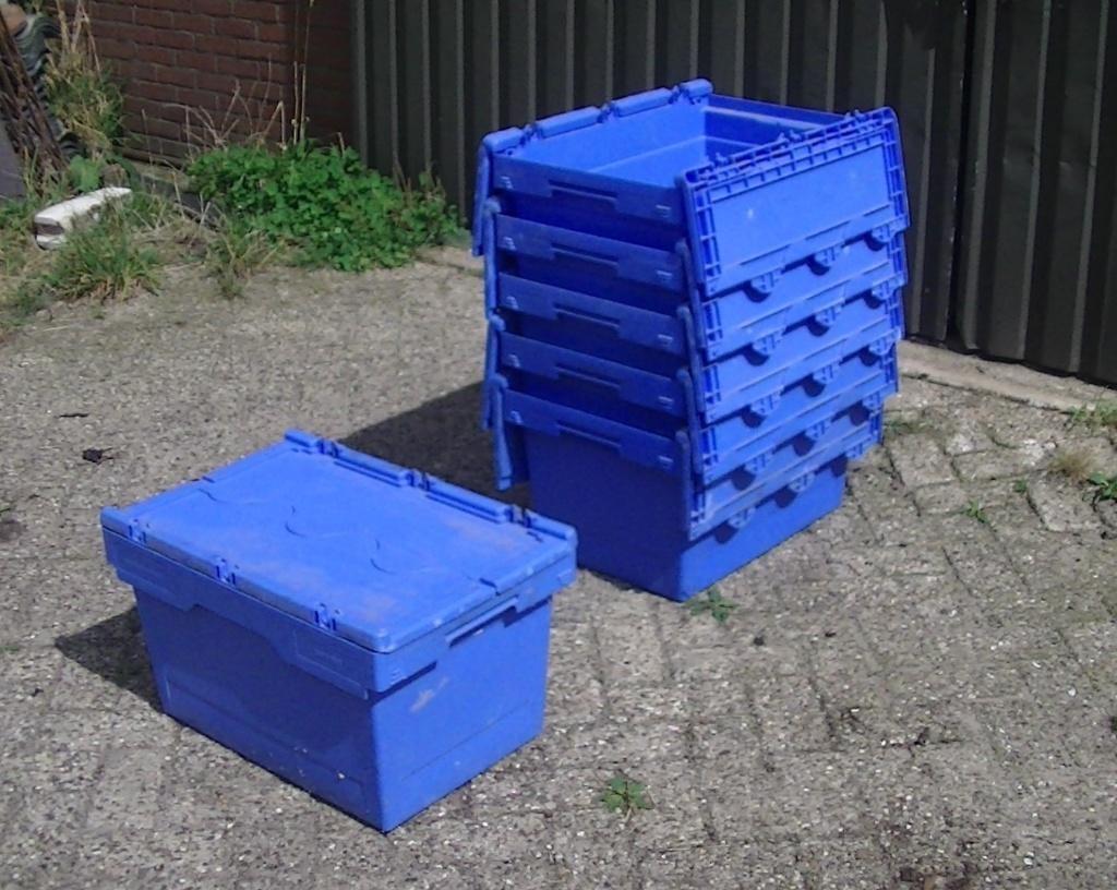 💥Stevige kratten / stapelbaar / krat / stapelbakken 💥, Doe-het-zelf en Verbouw, Kratten en Dozen, Ophalen, Gebruikt, 60 cm of meer