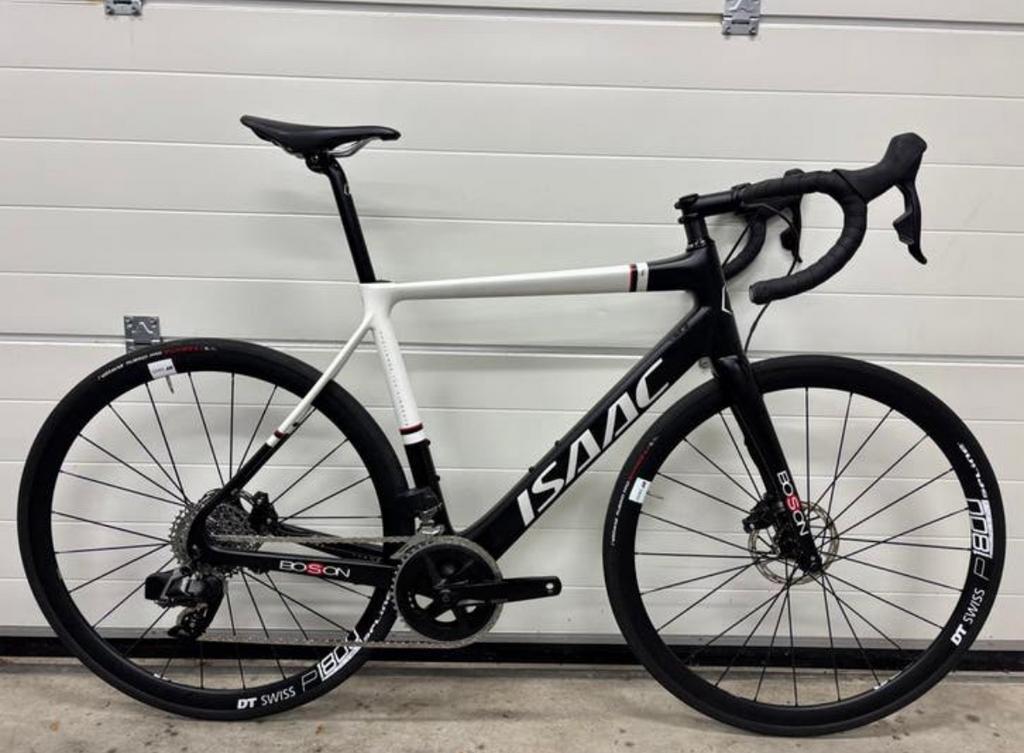 ISAAC BOSON / SRAM AXS / racefiets maat L, Fietsen en Brommers, Fietsen | Racefietsen, 28 inch, Carbon, Zo goed als nieuw, Meer dan 20 versnellingen