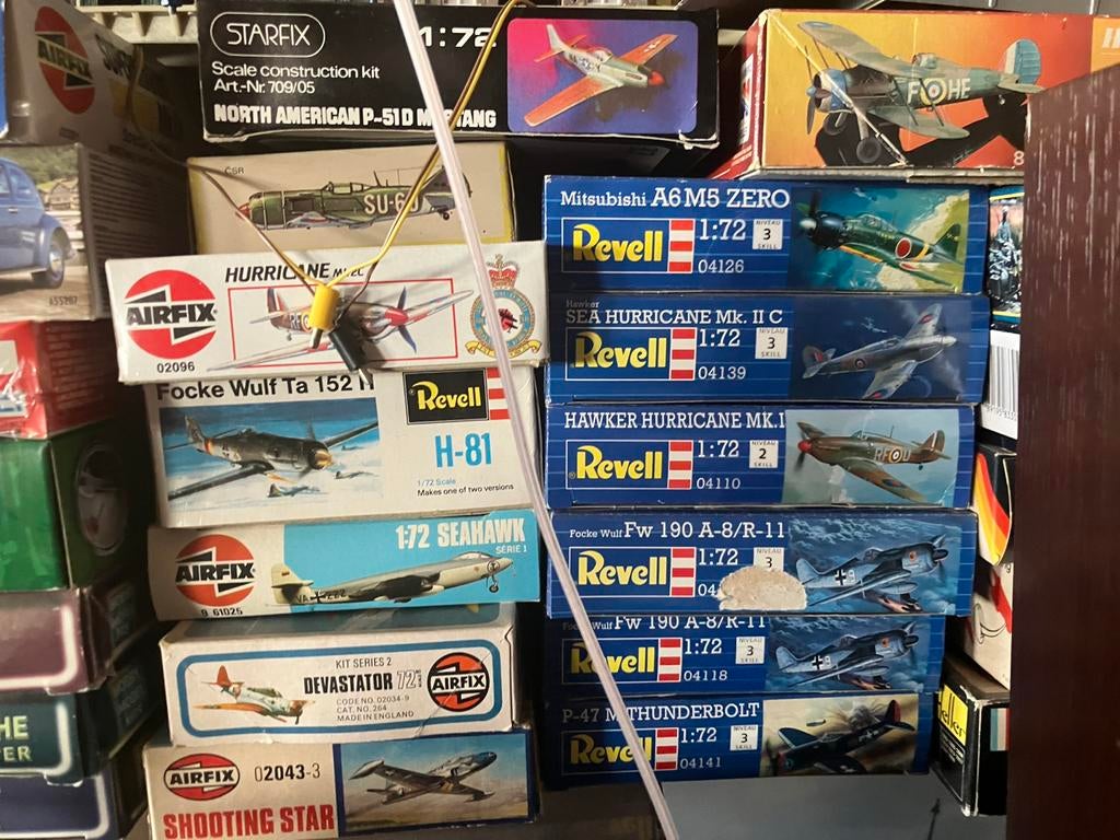 collectie modelbouwpakketten 1:72- Airfix, Revell, Tamiya, Overige merken, 1:50 of kleiner, Overige typen, Nieuw