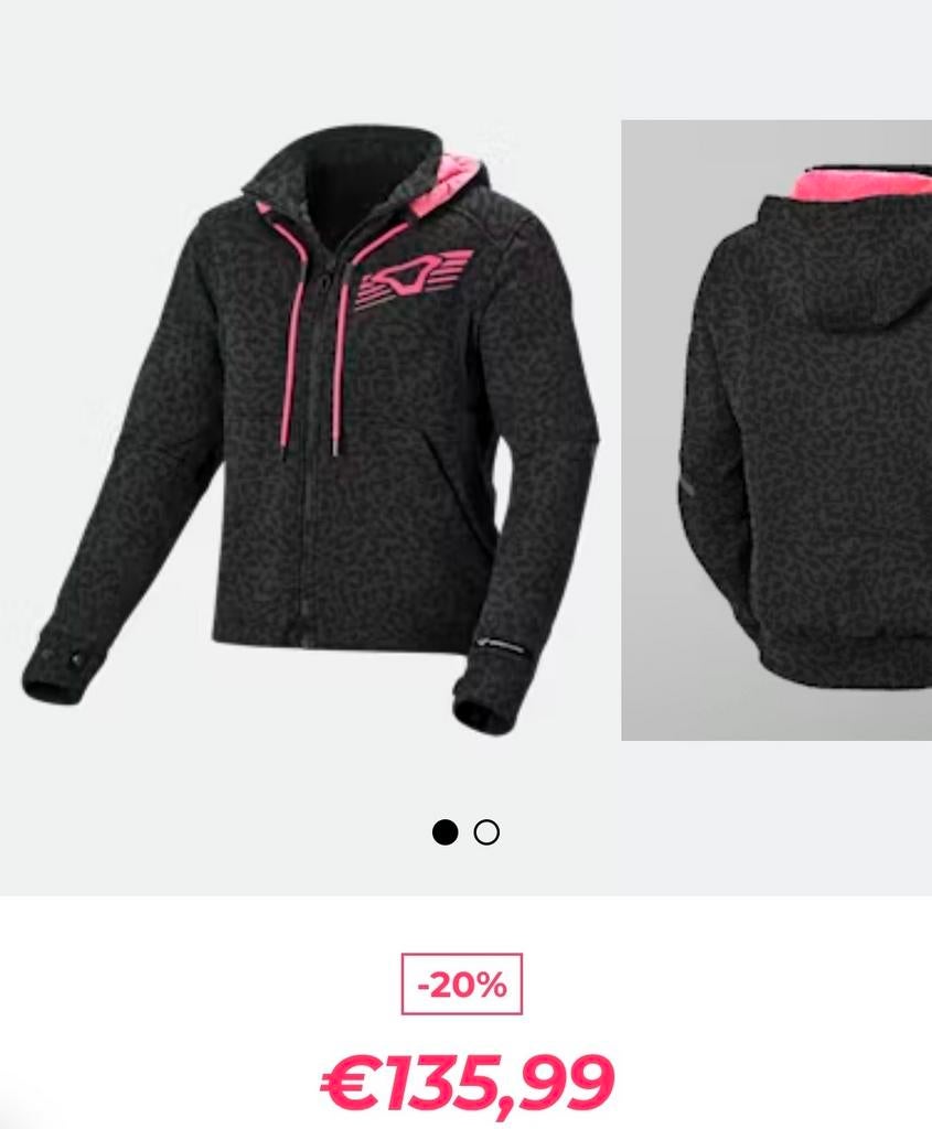 Macna Motorhoodie dames mt M, zga nieuw, Motoren, Kleding | Motorkleding, Jas | textiel, Ophalen of Verzenden, Dames, Tweedehands