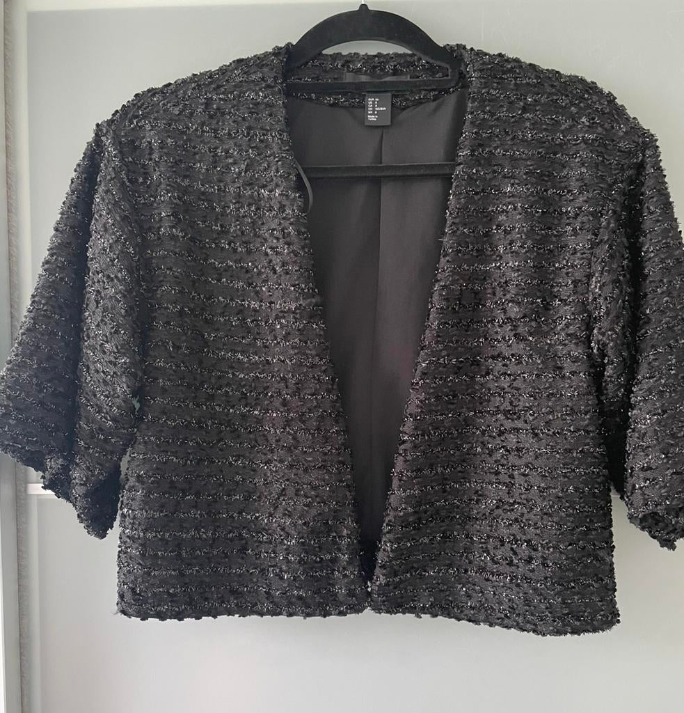Bolero vestje, H&M, Zwart, Ophalen of Verzenden, Zo goed als nieuw