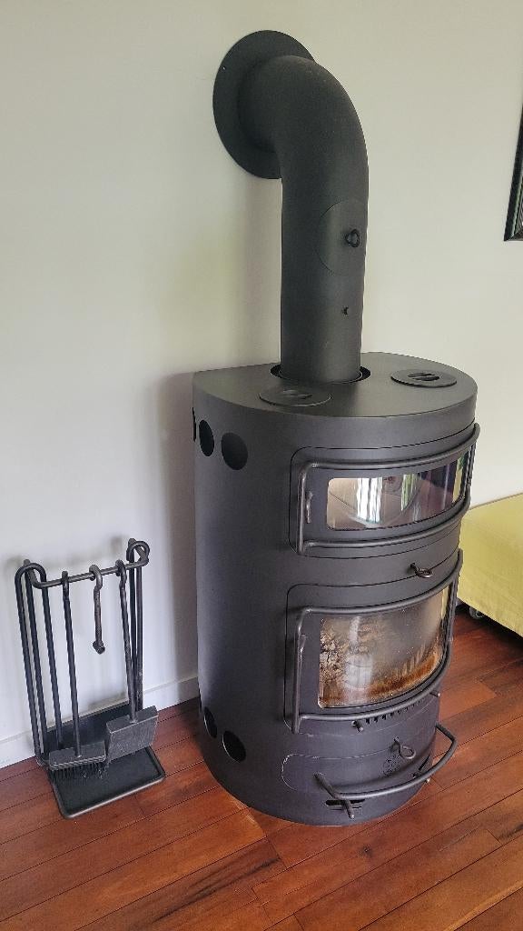 Dè Deense klassieker. Top houtkachel! Oven! Merk: ABC Pejs, Huis en Inrichting, Kachels, Ophalen, Gebruikt, Houtkachel, Vrijstaand