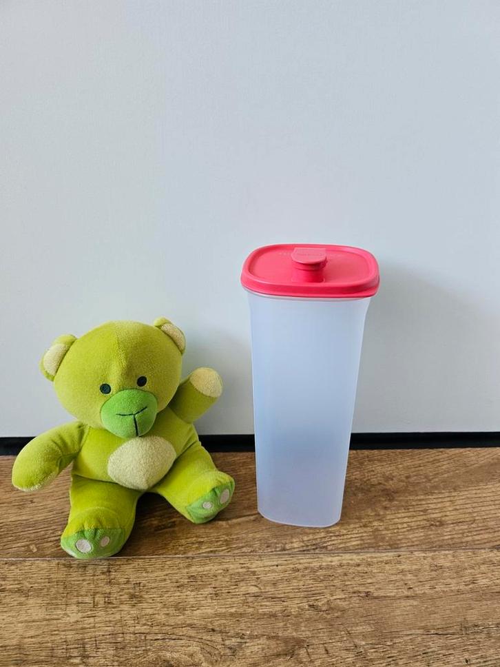 Tupperware nieuwe rode vierkante sapkan - 2 liter, Huis en Inrichting, Keuken | Tupperware, Nieuw, Bak of Kom, Rood, Ophalen of Verzenden