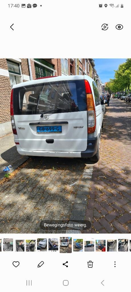 Mercedes-Benz Vito Combi 110 CDI 95pk 320/3050 2015 Wit, Auto's, 13 km/l, Euro 5, 2000 kg, 255 €/maand