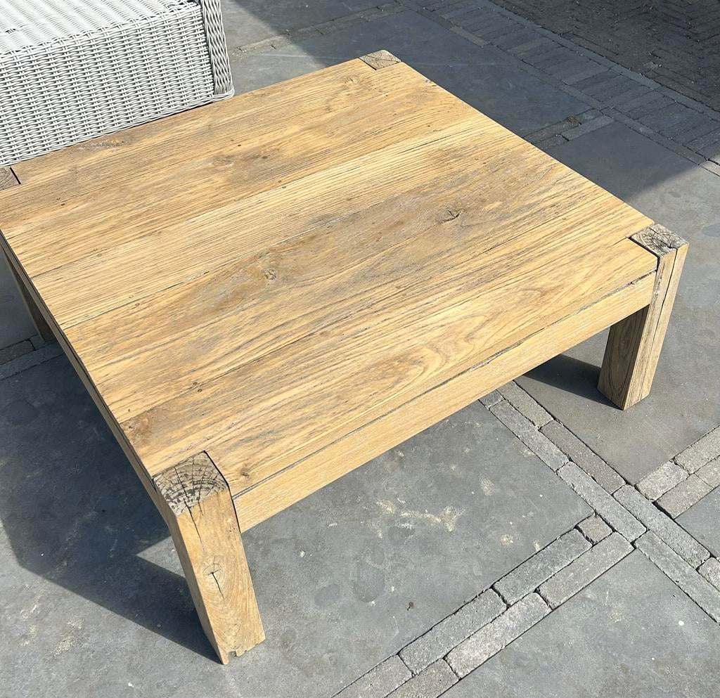 Massief TEAK houten buiten tagel 100x100 cm, Huis en Inrichting, Tafels | Salontafels, Ophalen, 200 cm of meer, 50 tot 100 cm