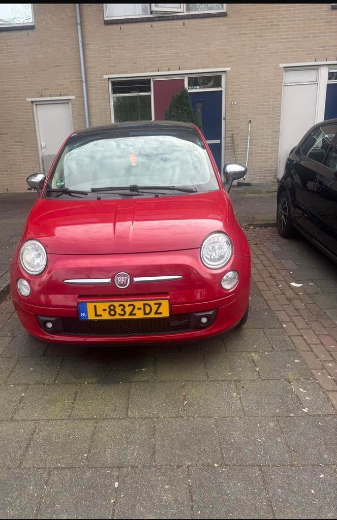 Fiat 500 1.4 16V 2009 Rood, Auto's, Fiat, Voorwielaandrijving, 31 €/maand, 4 cilinders, 100 pk
