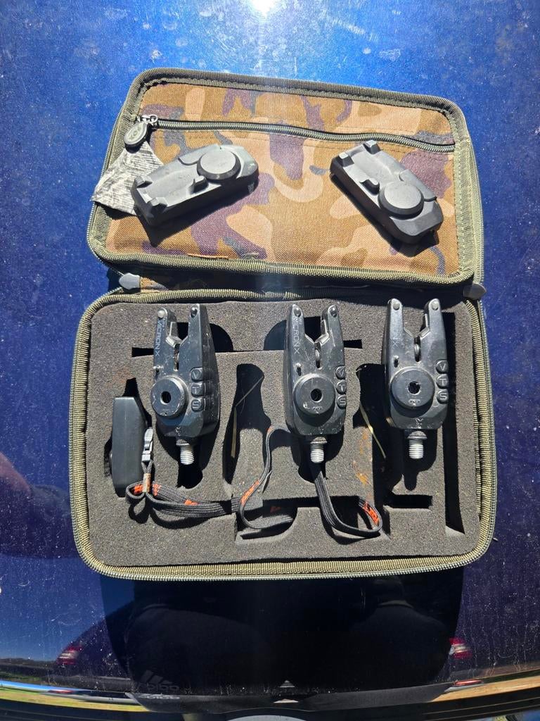 Fox Mini Micron Beetmelders met Hardcase, Ophalen of Verzenden