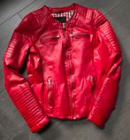 Rood kalfsleren bikerjack van Froccella, Froccella, Ophalen of Verzenden, Gedragen, Rood