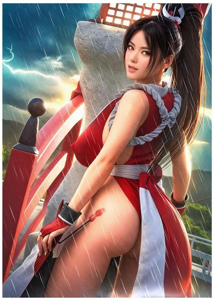 [50x70cm Poster] sexy Mai Shiranui DOA Street Fighter, Ophalen of Verzenden, Kuifje, Nieuw, Beeldje of Figuurtje