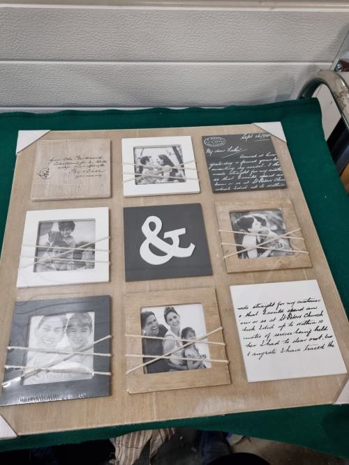 Fotolijst collage hout met tekst, Audio, Tv en Foto, Fotografie | Fotolijsten, Ophalen of Verzenden, 'T Olde Gre-j, Info@toldegrej.nl