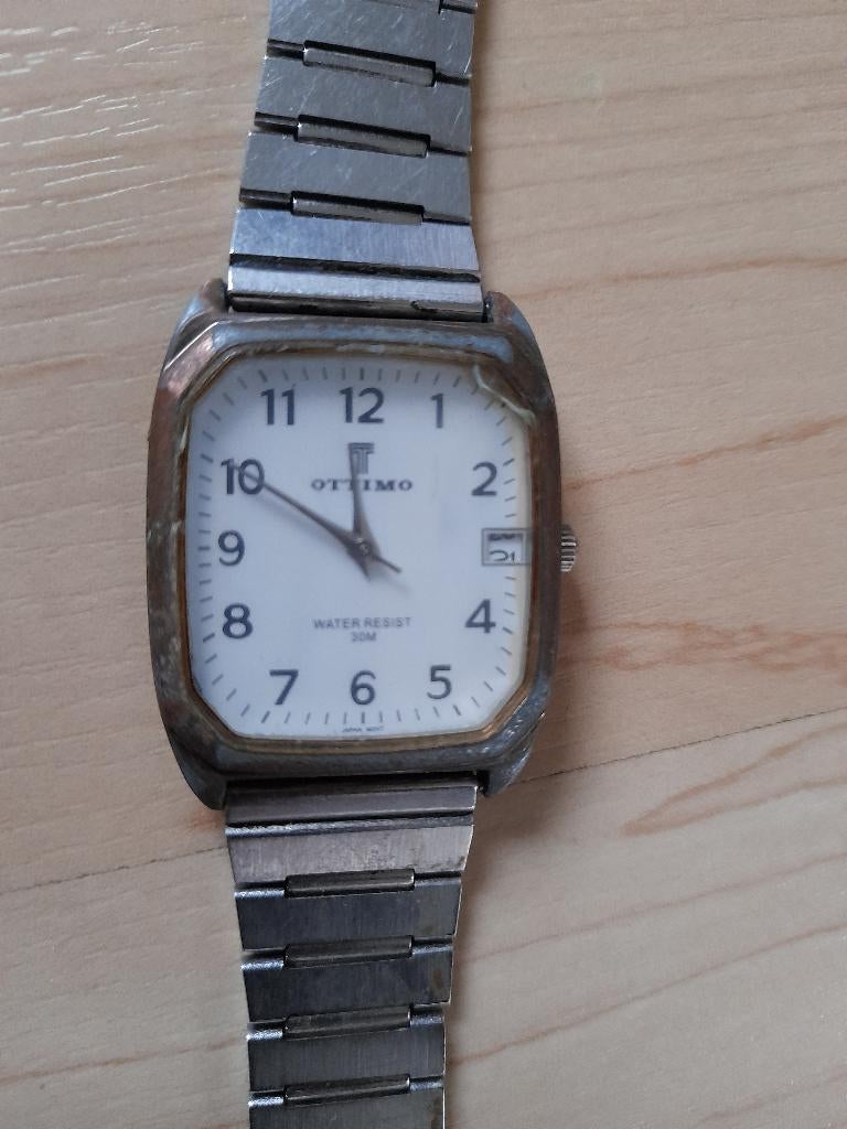 HEREN HORLOGE OTTIMO WATER RESIST MET VERSTELBARE BAND, Ophalen of Verzenden, Gebruikt