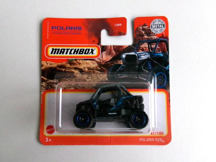 Polaris RZR zwart/blauw Matchbox (NIEUW), Hobby en Vrije tijd, Modelauto's | Overige schalen, Nieuw, Auto, Ophalen of Verzenden