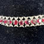 Gouden armband | 8K* | 22,1 gr | robijn met brilj | 403628, Ophalen of Verzenden, Zo goed als nieuw, Goud, Goud