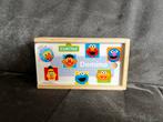 Sesamstraat Domino Spel voor Kinderen - Houten Doos, Ophalen of Verzenden, Gebruikt, Jongen of Meisje