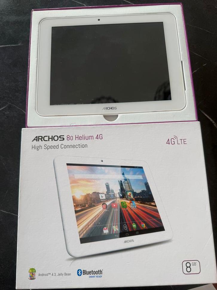 Archos 80 Helium 4G Tablet - 8 inch, 4G/LTE, Android 4.3, Computers en Software, Android Tablets, Gebruikt, Wi-Fi en Mobiel internet