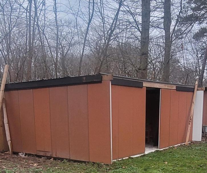 Sandwichpanelen schuur., Doe-het-zelf en Verbouw, Isolatie en Afdichting, Gebruikt, Vloerisolatie, Muurisolatie, Dakisolatie, Hardschuim (Pir)