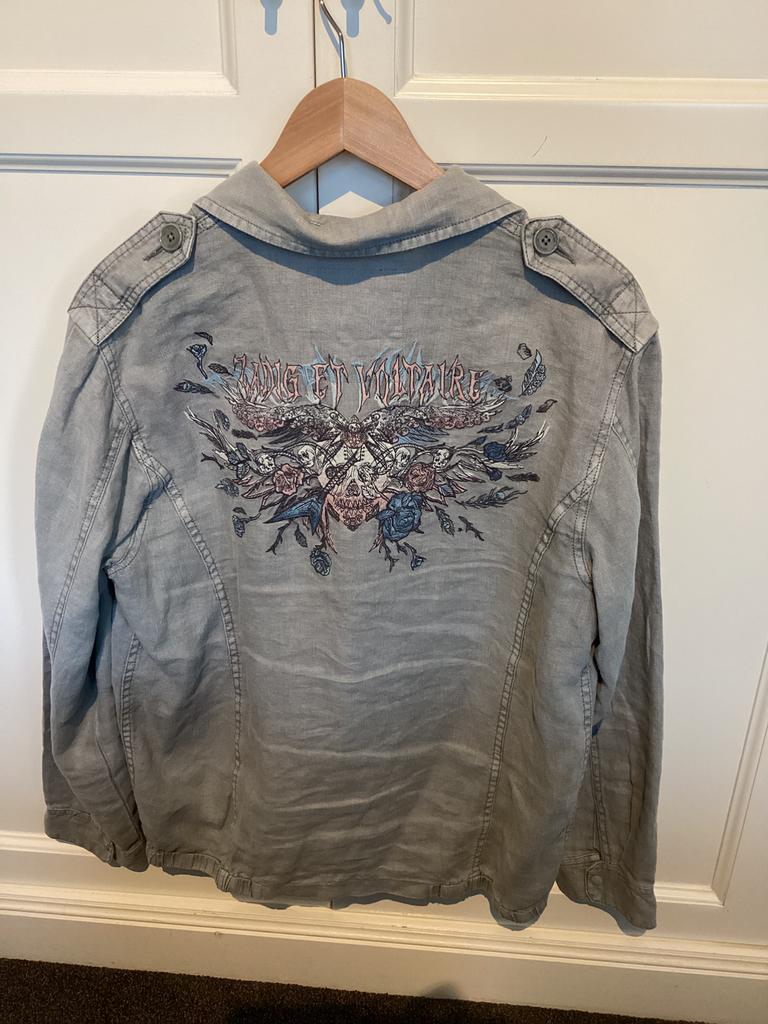 Zadig & Voltaire linnen blazer jasje L nieuwstaat, Maat 42/44 (L), Ophalen of Verzenden, Zo goed als nieuw, Jasje