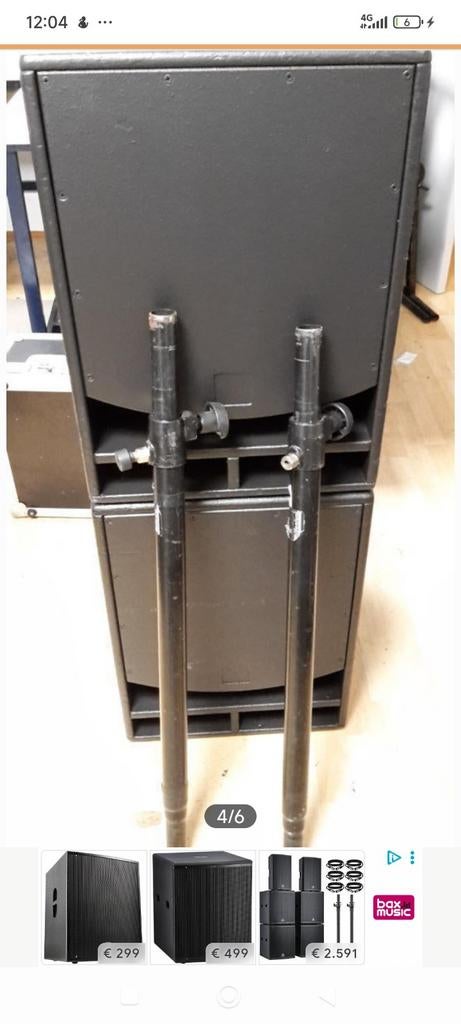 Complete PA-set: 2x Opera Sub 15 & 2x Opera Live 402, Audio, Tv en Foto, Luidsprekers, Gebruikt, Overige typen, 120 watt of meer