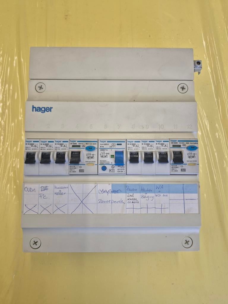 Meterkast, alamat, krachtgroep, aardlekschakelaar, Enphase, Ophalen of Verzenden, Overige typen