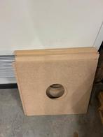 MDF montageplaat 590x590 mm met rond gat Ø186 mm, Doe-het-zelf en Verbouw, Platen en Panelen, Ophalen, Overige materialen, Onbekend